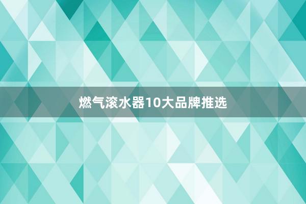 燃气滚水器10大品牌推选